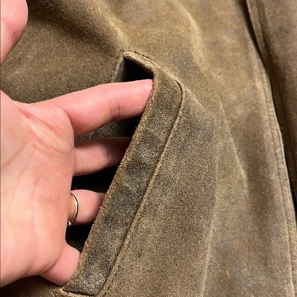 Brown Suede Jacket from Britches company, Georgetown, DC. Vintage man jacket M